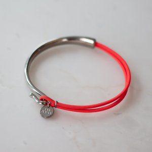 Les Cleias pink and silver bracelet